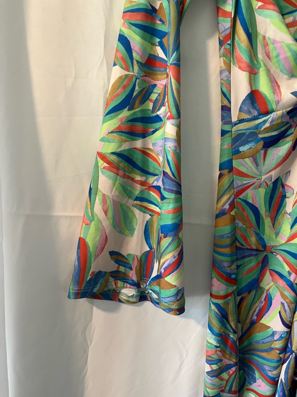 Veronica M Floral Ruched V-Neck Maxi Dress in Multicolor - Picture 3 of 4